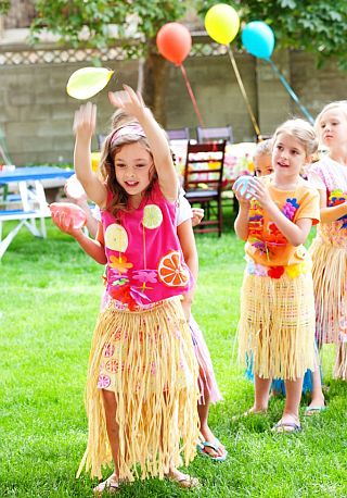 Детская гавайская вечеринка